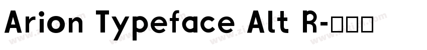 Arion Typeface Alt R字体转换